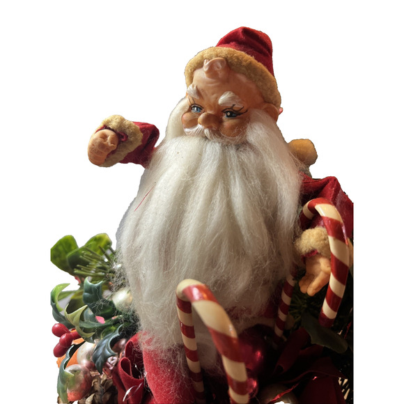 Vintage Fugly Santa in Shoe Christmas Centerpiece Mid Century - Picture 7 of 7